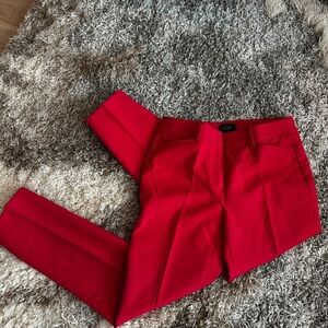 White House Black Market Slim Ankle Red Pants